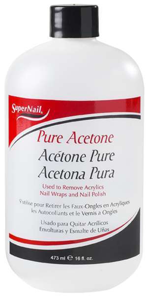 SuperNail Pure Acetone 16oz - ANNS BEAUTY SUPPLY